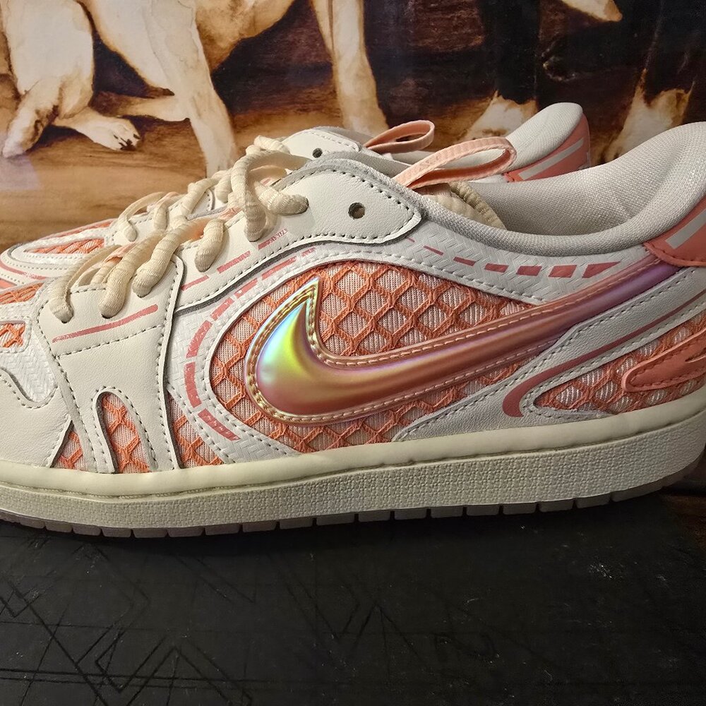 Nike Air Jordan 1 Low Method of Make V3 Sail-Coral HQ2186-180 Women's Size 10 US